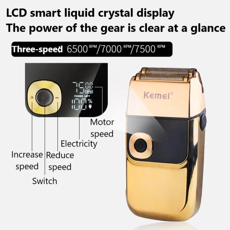 Oryginalny KM-2028 fryzjer profesjonalna golarka do włosów dla mężczyzn golarka elektryczna do golenia golarka elektryczna do golenia