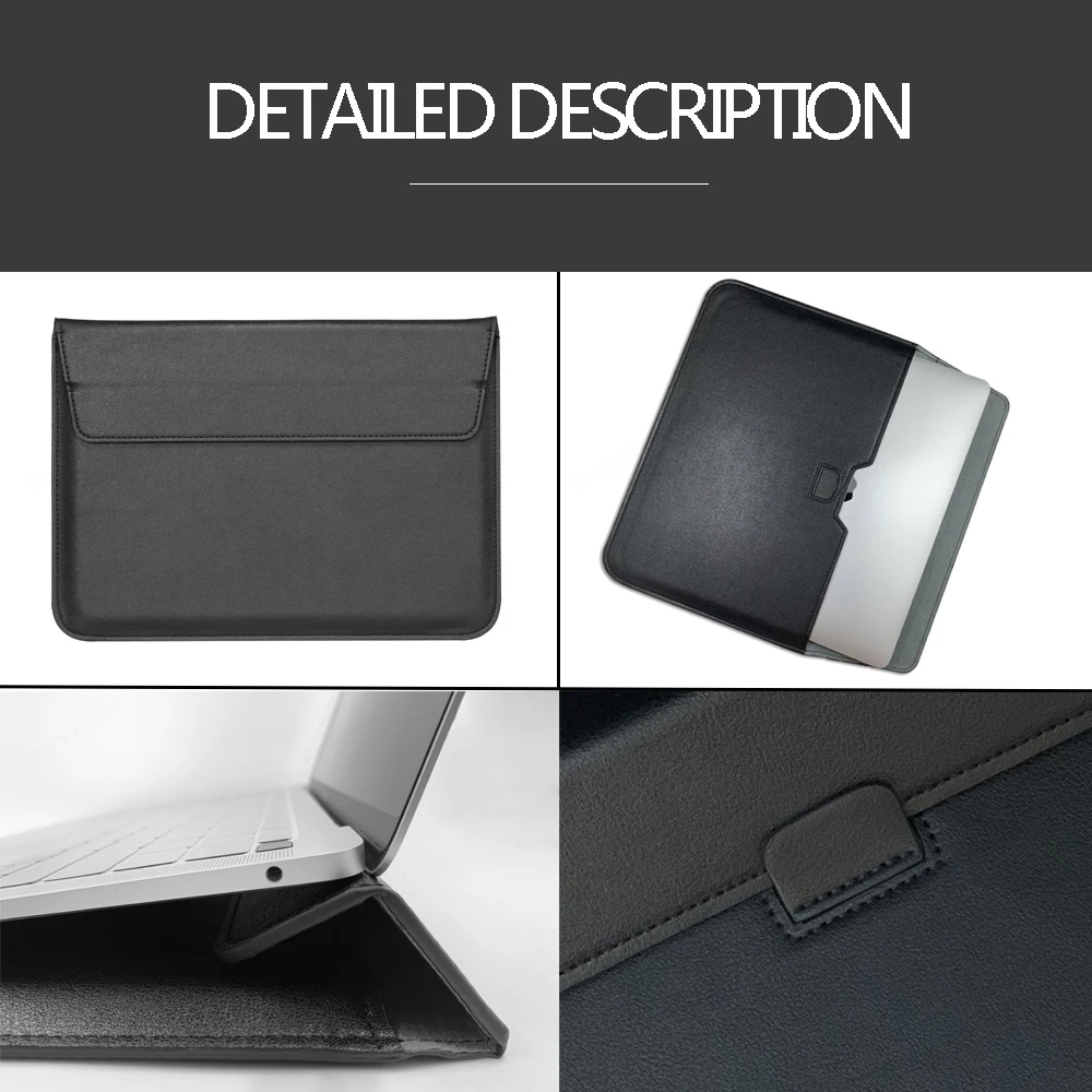 Laptop Bag For Macbook Air 13 Case M1 M2 M3 15 Stand Cover Laptop Sleeve Notebook Bag For Macbook Pro 13 14 16 Case For xiaomi