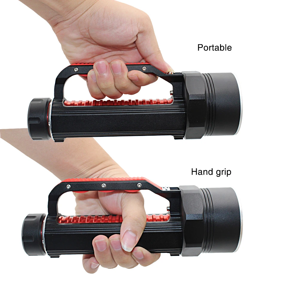 Lanterna de mergulho de alta potência xhp70.2, luz branca e amarela de 10000 lúmens, submersa de 100m, para mergulho xhp70 .2 lâmpadas de mergulho