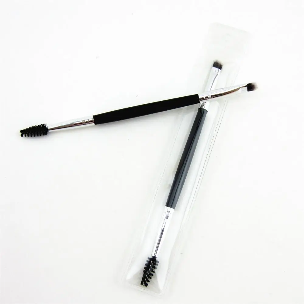 DHL Free Eyebrow Makeup brushes double head make -up tools & accessories comes with PVC bag 300pcs/lot