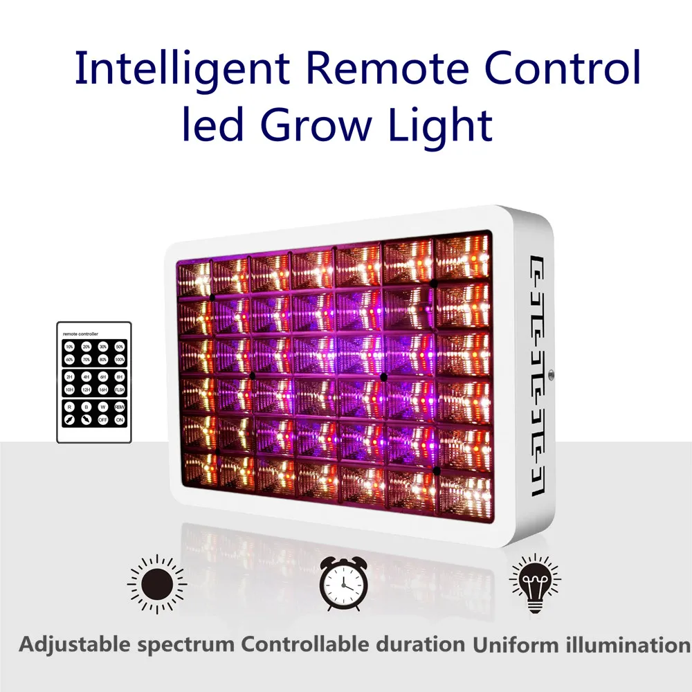 Led de cultivo remoto 1000w, lâmpada de escurecimento com temporização remota, led para cultivo interno de estufas, hidroponia, vegetais, plantas, vegetais