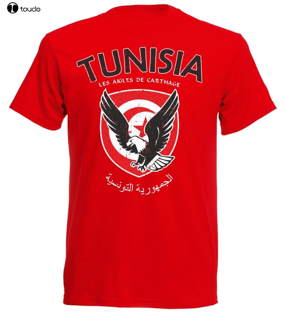 Tunesien T-Shirt Men\'S Legend Footballer Soccers 2019 Tunisia Fashionable 2019 Summer Casua Letter Printed T Shirt