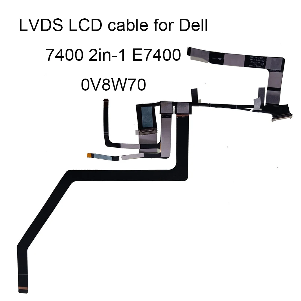 

V8W70 ноутбук LVDS LCD EDP кабель для Dell Latitude 7400 2-в-1 E7400 EDB41 CN-0V8W70 DC02C00J300 видеоразъем для экрана Новинка