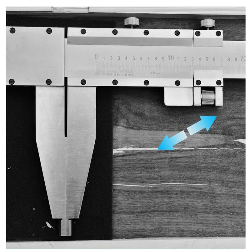 Calibro a corsoio aperto 0-600mm 0-500mm Laser calibro a corsoio in acciaio inossidabile misura micrometro strumento di misurazione micrometro