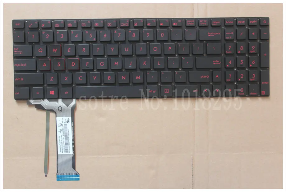 New Laptop Keyboard for Asus G58 G58JM G58JW G58VW Series With Red Backlit US