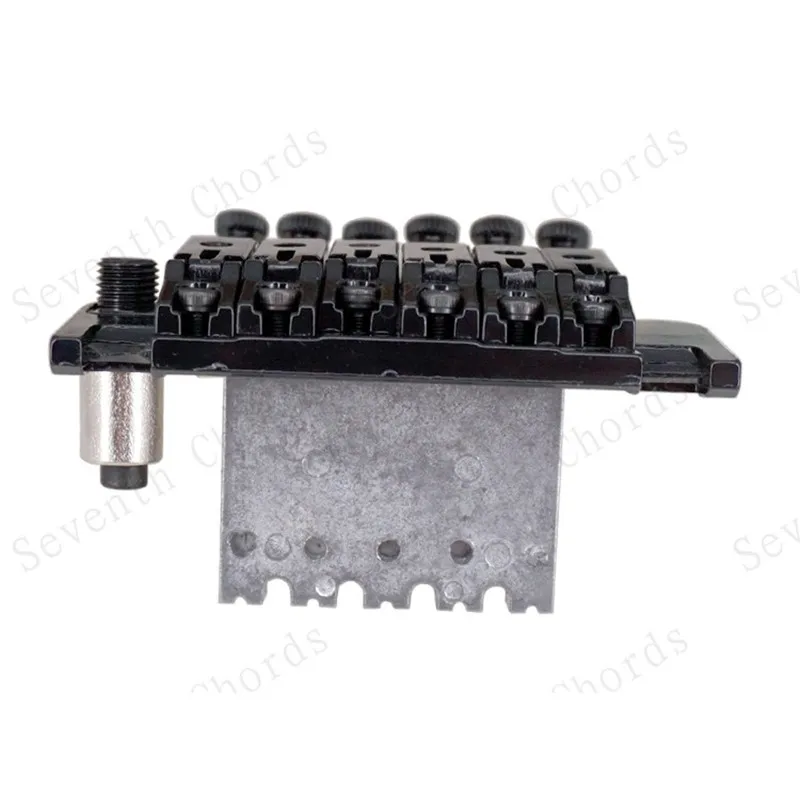 Ein Satz Tremolo-Brücken für schwarze E-Gitarren mit Doppelverriegelungssystem, 6 Saiten, Zubehörteile – Detail 8