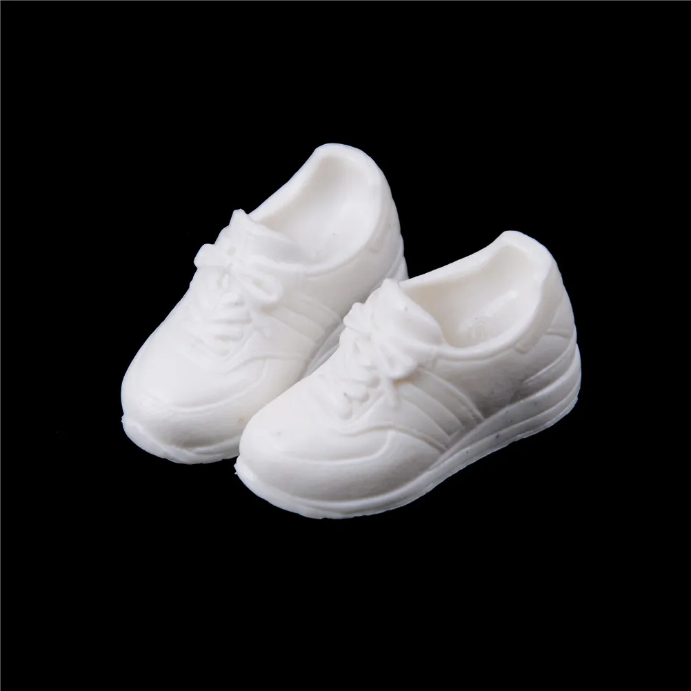 1pair Cute Doll Shoes Sport White Shoes For Blyth Doll Suitable For Licca 1/6 Doll