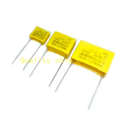 Capacitor x2 série 275v 275vac, 0.001uf ~ 1uf, capacitor de filme de polipropileno novo 10nf 100nf 150nf 220nf 680nf 470nf 0.22uf 0.47uf