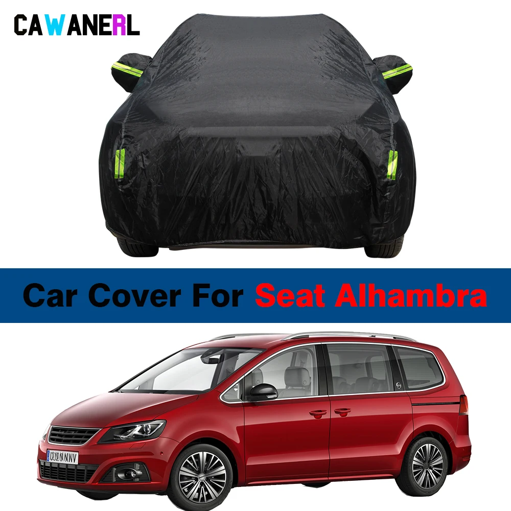 Outdoor Car Cover For Seat Alhambra 1995-2010 Sun Shade Anti-UV Rain Snow Ice Protection Waterproof MPV Cover