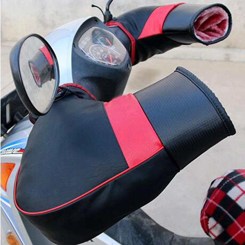 

Pair Protective Handlebar Gloves Hand Warmer Muffs for Motorcycles Scooters