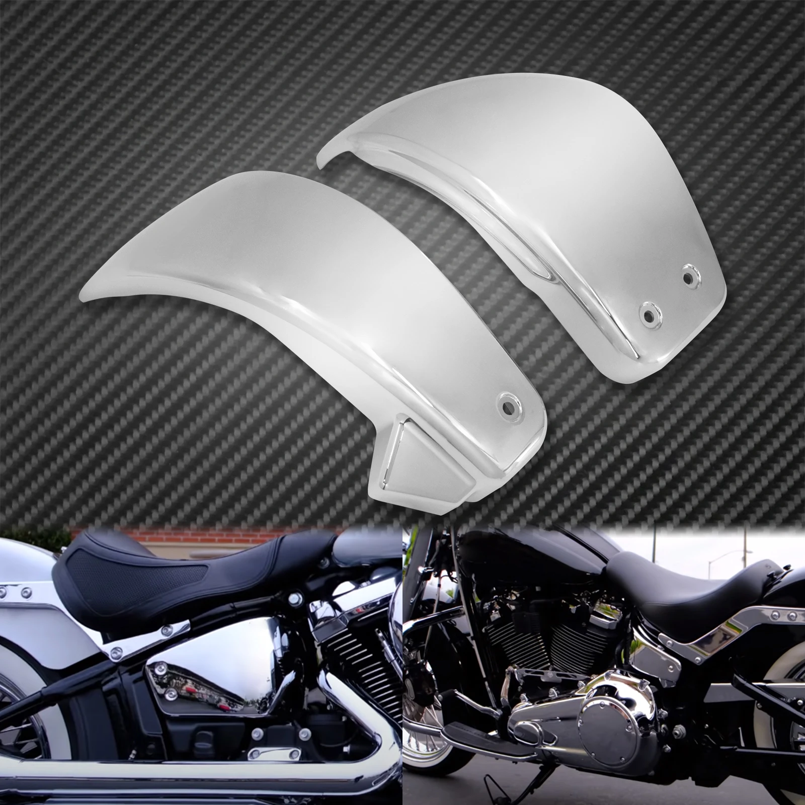 2xMotorcycle Battery Side Cover Faring Covers For Harley Softail Breakout Fat Boy FXDR Fat Street BOB Slim FLSL 2018 2019 2020 - Image 5