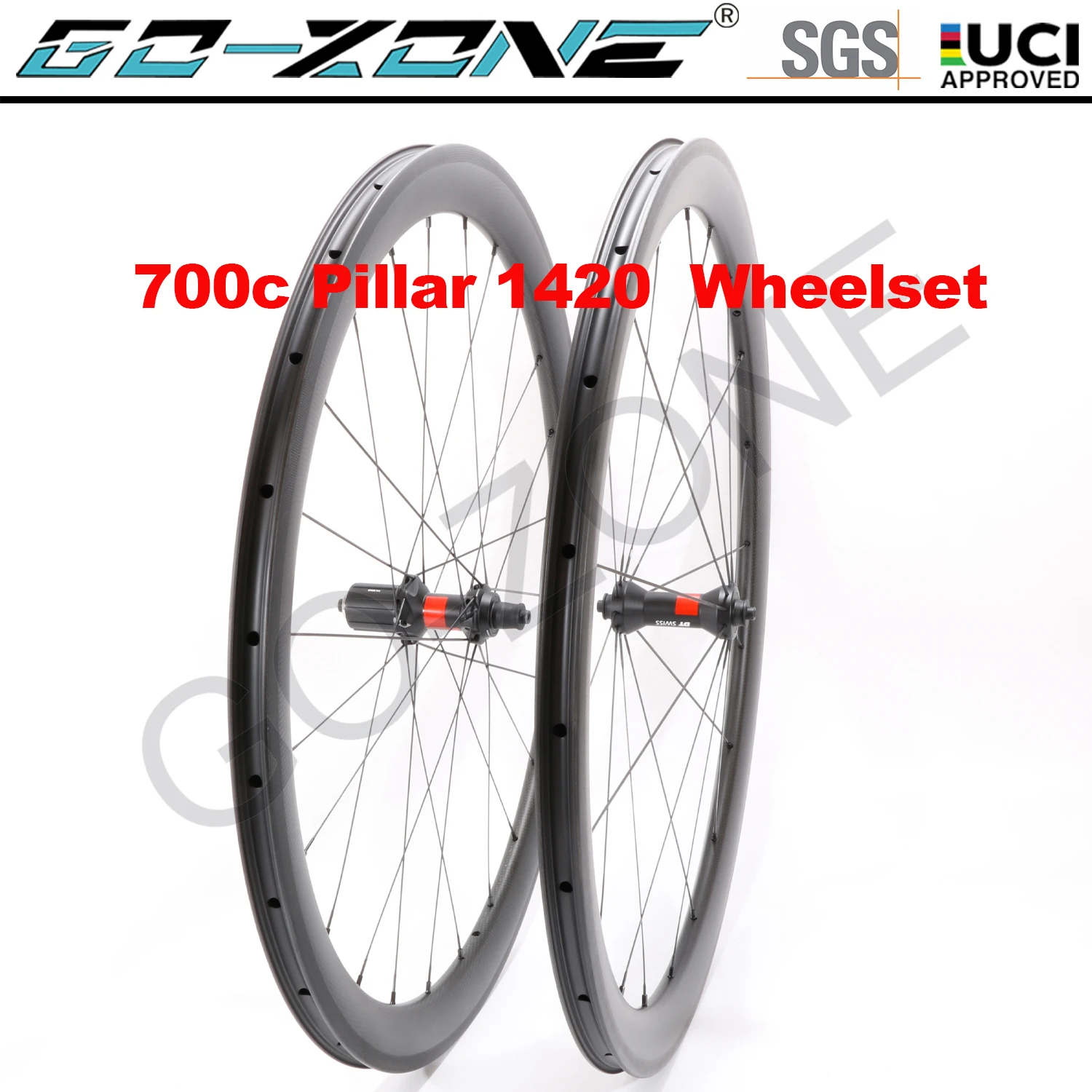 

Rim Brake Carbon 700c Wheelset 26mm U Shape Clincher Tubeless Tubular DT 240 EXP Pillar 1420 Carbon Road Rim Brake Wheels