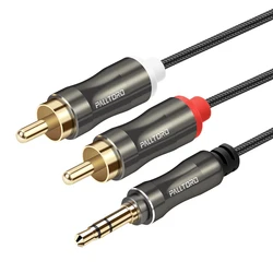 PALLTORO RCA Cable HiFi Stereo 2RCA to 3.5mm Audio Cable AUX RCA Jack 3.5 Y Splitter for Amplifiers Audio Home Theater Cord RCA