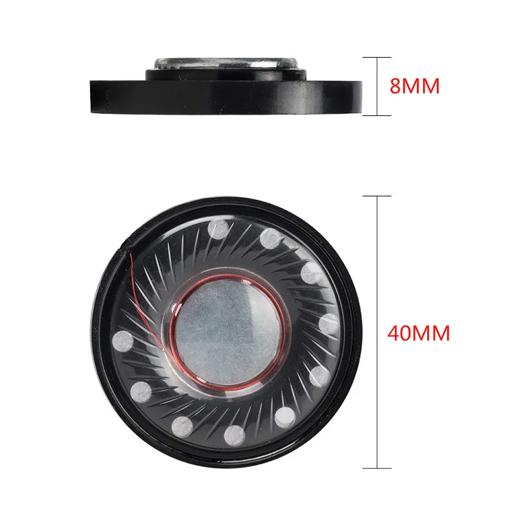 หน่วยลำโพงหูฟังไฮไฟ40มม. 32ohm สำหรับ QC15 qc35 QC25 DIY หูฟังบลูทูธ DIY เบสนีโอดิเมียมลดราคา2ชิ้น