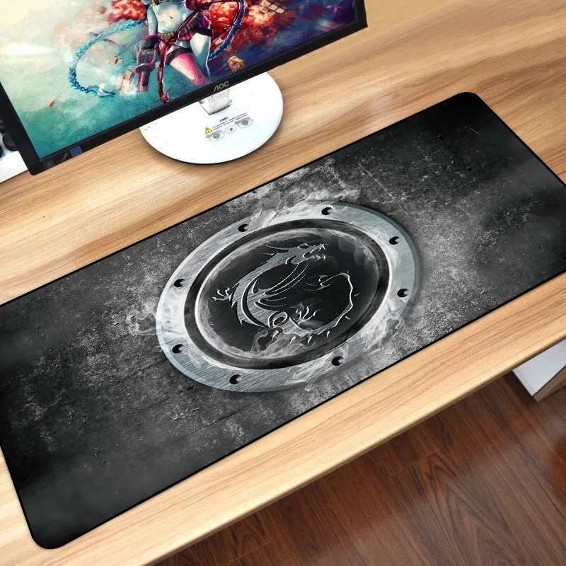 80*30cm Gaming Mouse Pad Large XL Dragon Computer Mousepad Gamer Natural Rubber Desk Mat for Keyboard  Anti-Slip Speed Version