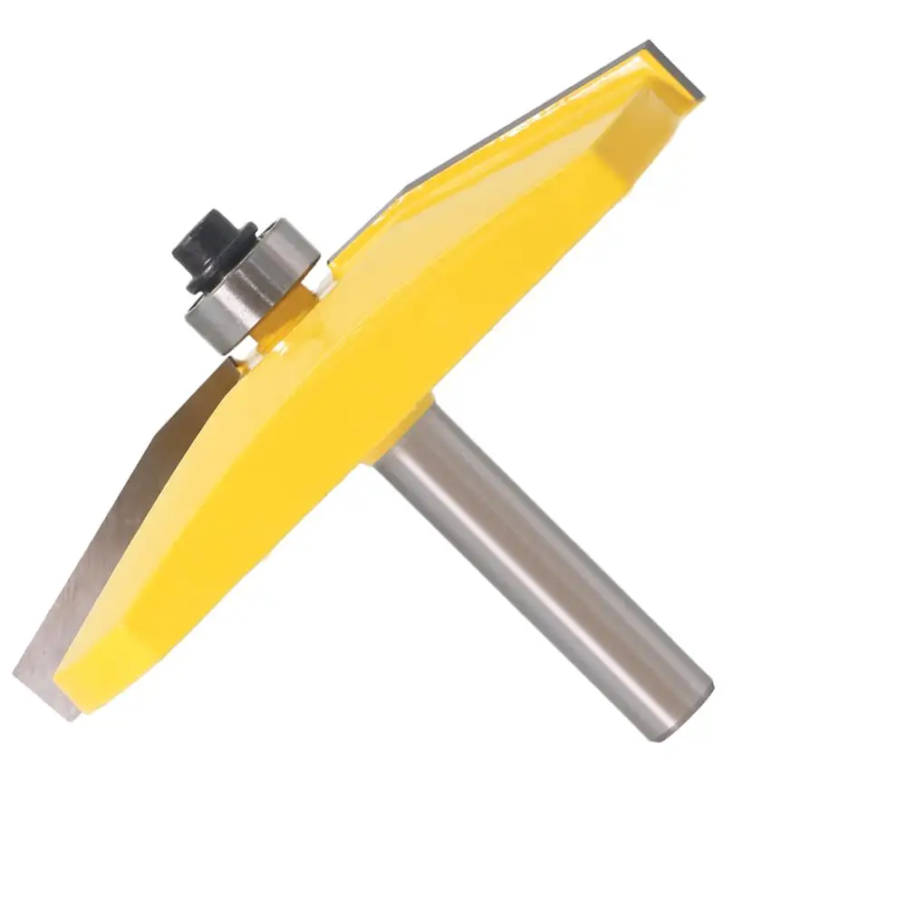 1pcs 15 paised panet bit anel Raiser Router Bit- Bevel Design - 8mm Shank Woodworking cutter Tenon Cutter for Woodworking Tools