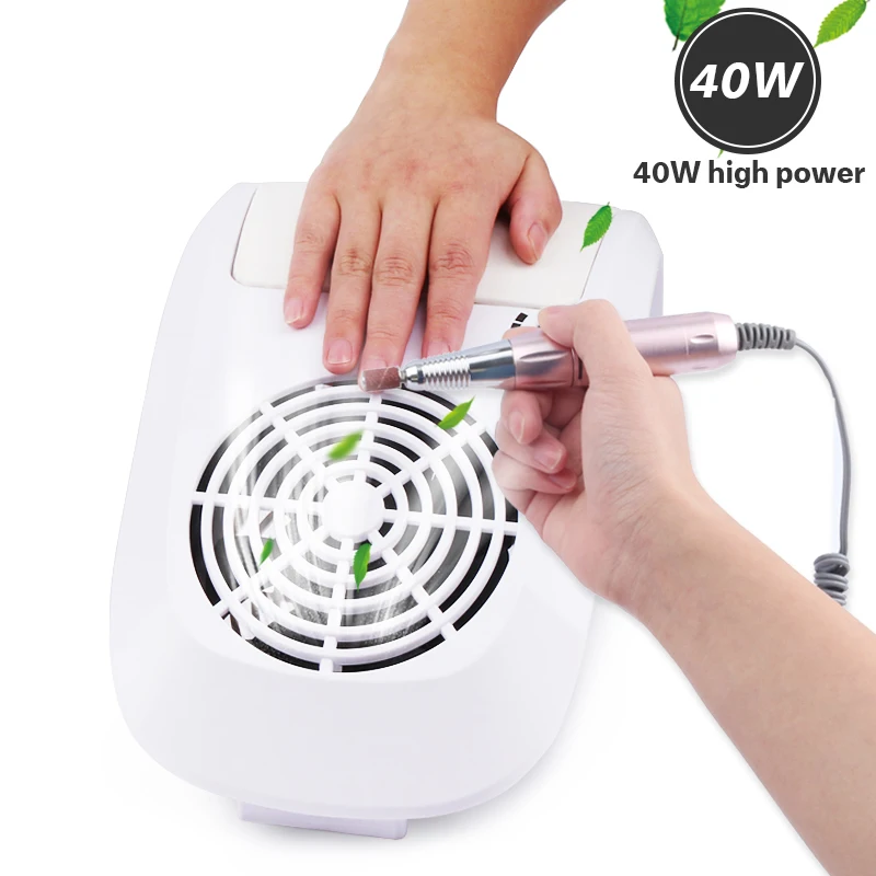 

Nail Dust Collector Vacuum Cleaner Professional Powerful Manicure Machine 2 Dust Bag Nail Art Salon Equipment Adjustable Speed