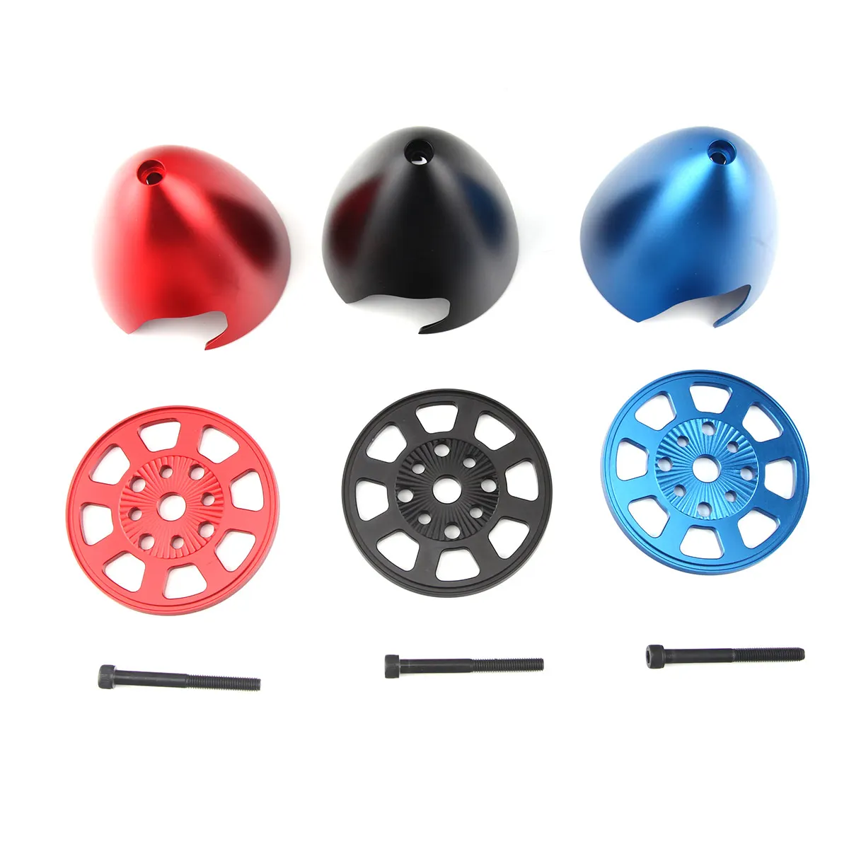 CNC Aluminum Alloy 3inch 75mm Spinners Drilled RC Gasoline Aircraft Spinners For DLE 30 35 55 ra 60 DLA EME MLD MVVS 3W DA