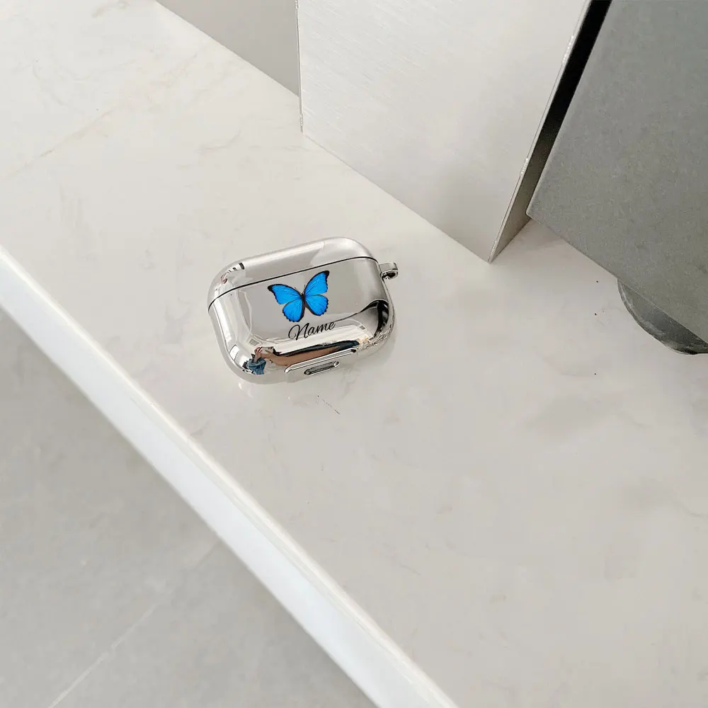 Nome personalizado para Apple Airpods, capa protetora do fone de ouvido, fones de ouvido, texto personalizado para Airpods Pro Cover