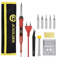 JCD Electric Soldering Iron 80W LCD Digital Display Adjustable temperature soldering iron 220V 110V Welding Solder Repair Tools