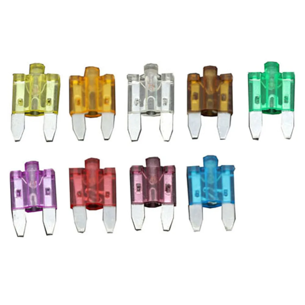 10 PCS 5A~40A Small Fuse inserts car insurance tablets small fuse with lamp car inserts fuse