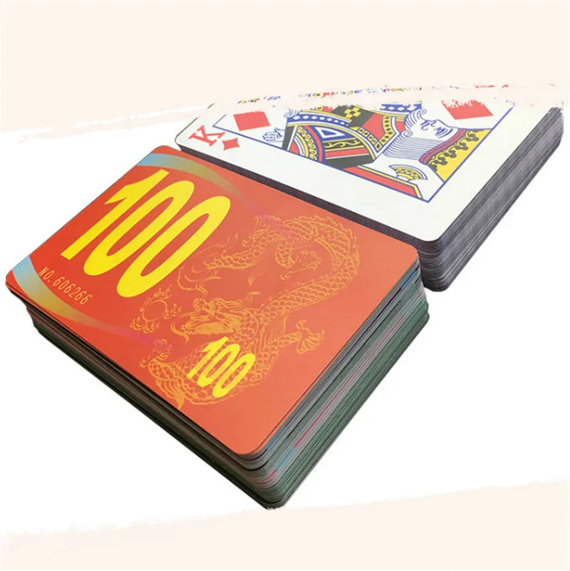 20 Pieces 85*55mm PVC Mahjong Chip Plastic Coin Square Chips Count Card With Value For Board Games