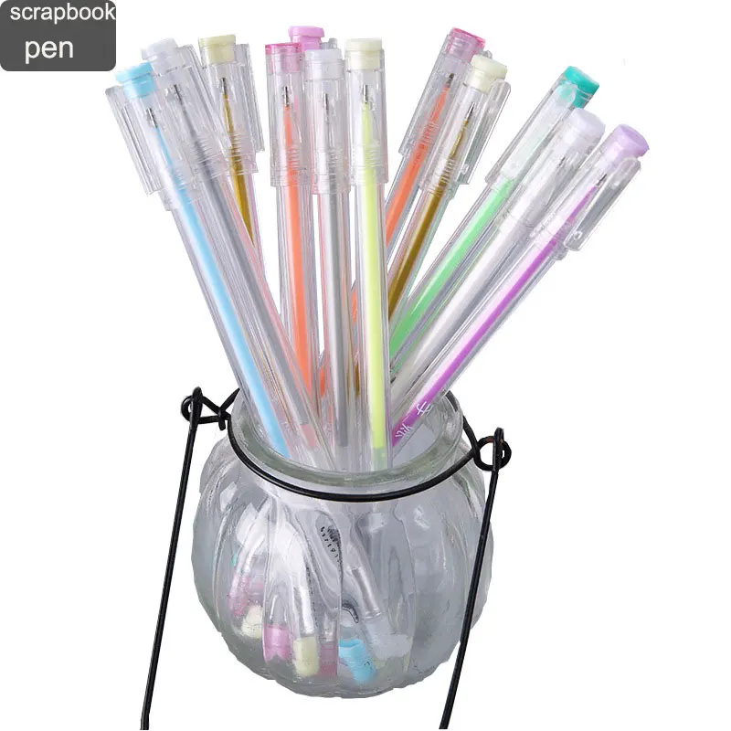 

12pcs/lot highlight color Gel Pen Graffiti Pen DIY Scrapbooking Special Pen Stationery Office Supplies