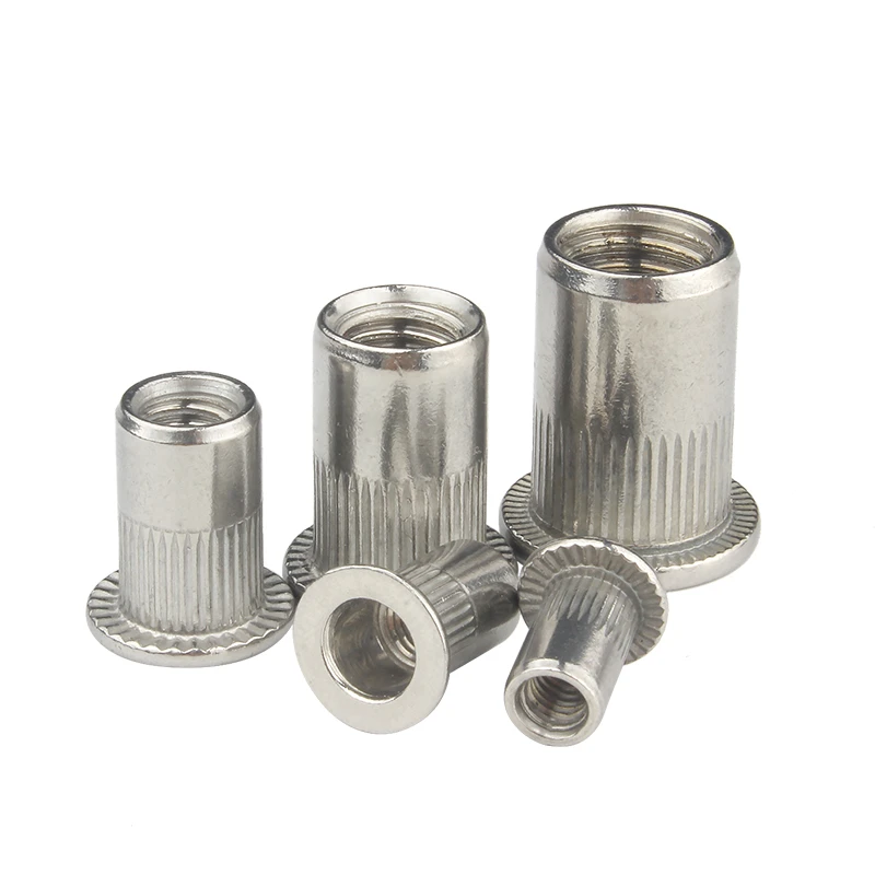 

M3 M4 M5 M6 M8 M10 M12 304 Stainless steel Blind Insert Rivet Nut Rivnut Flat Head Rivet Insert Nutsert Cap Rivet Nuts