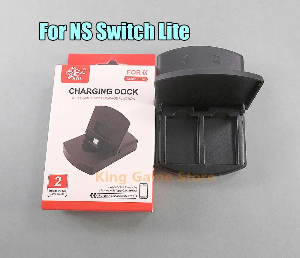 1pc Adjustable USB Type-C Fast Charger Charging Stand for NS Switch Lite Console Enjoy the Games While Charging With Game Card