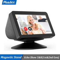 PlusAcc Adjustable Magnetic Stand Mount&Anti-Slip Base for Alexa Echo Show 5(1st & 2nd 3rd Gen) 8(1st & 2nd) to Get Good Viewing