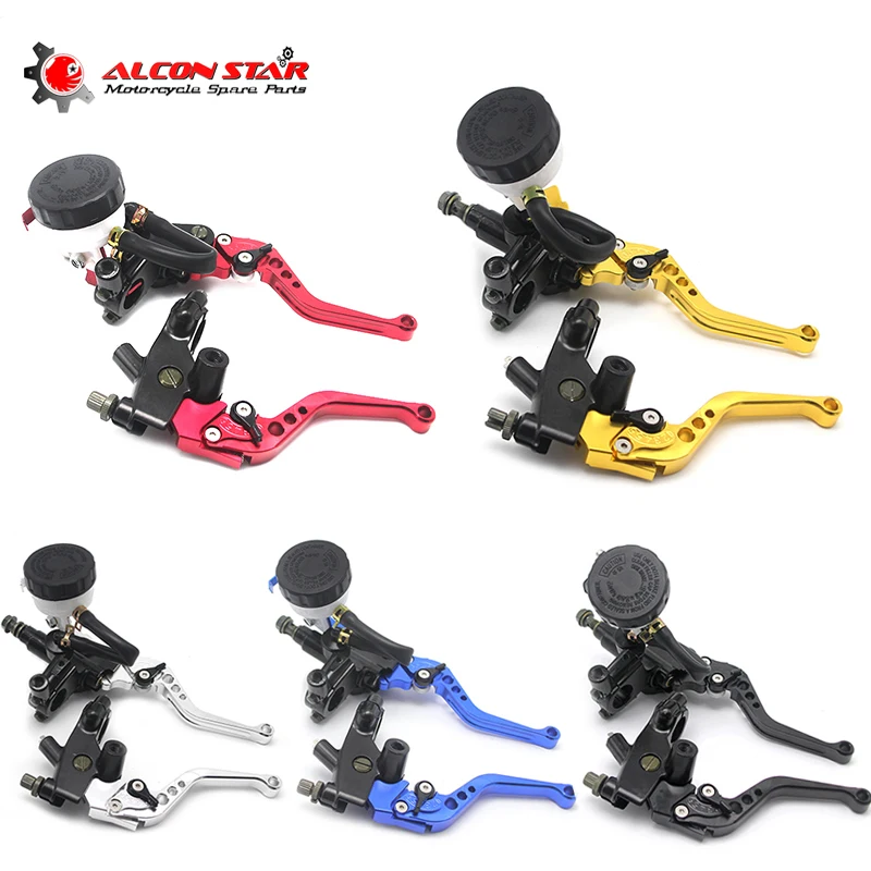 Alconstar-7/8 "22mm sprzęgło motocyklowe główny cylinder hamulcowy zestaw dźwigni zbiornika płynu zestaw zbiorników płynu dla Honda dla Kawasaki KLX