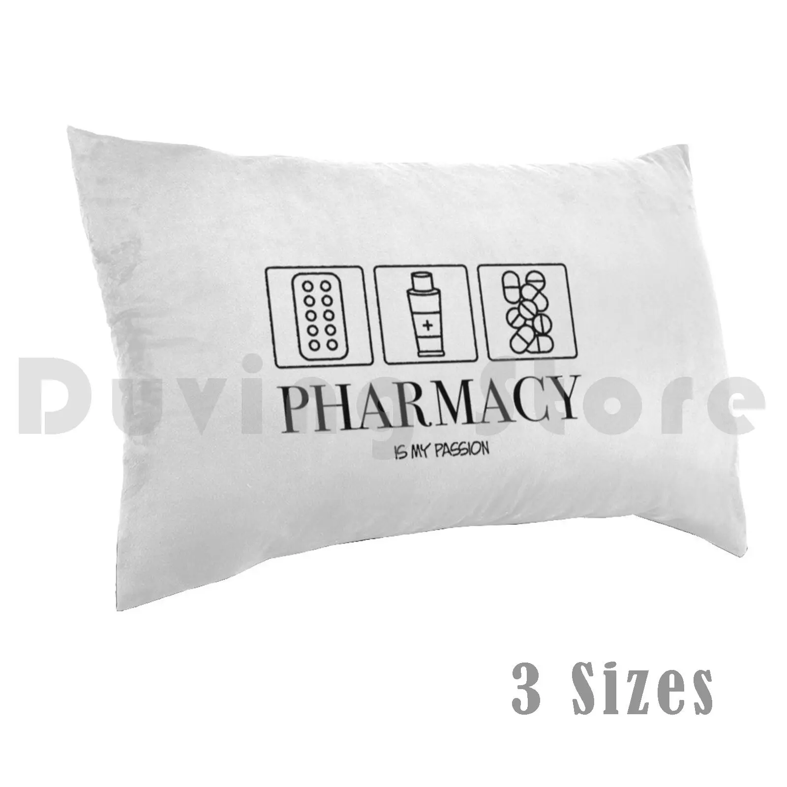 Pharmacy Is My Passion Pillow Case Printed 35x50 Pharmacist Pharmacy Student Pharmacy Technician Pharmd