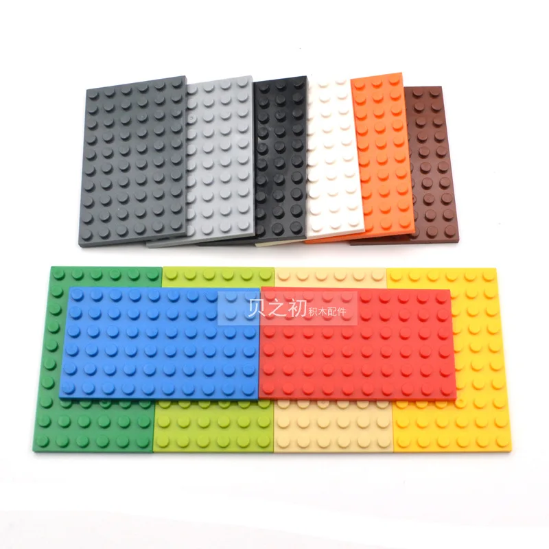 

100g Bulk Parts 6x10 Thin Bricks Building Blocks Plastic base Plate MOC Figure Model Assemble Educational Toys for Children 3033