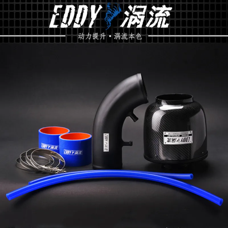 EDDY Intake System Air Intake Pipe & Carbon Fiber Air Filter for Hyundai New SantaFe 2.4L 2013-2017 Car Engine Parts