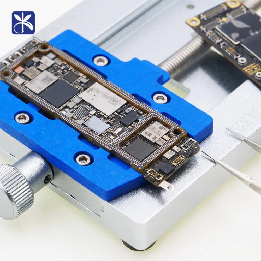 MIJING K23 Daul เพลา PCB Fixture Soldering ผู้ถือโทรศัพท์มือถือ CPU IC Chip Fix Repair เครื่องมือชุดสำหรับ iPhone เชื่อม hold