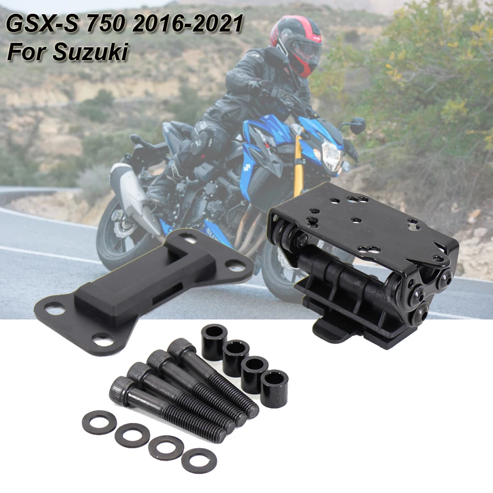 

For Suzuki GSX-S 750 2016 2017 2018 2019 2020 2021 Motorcycle Black Mobile Phone Holder GPS Stand Bracket GSX-S750