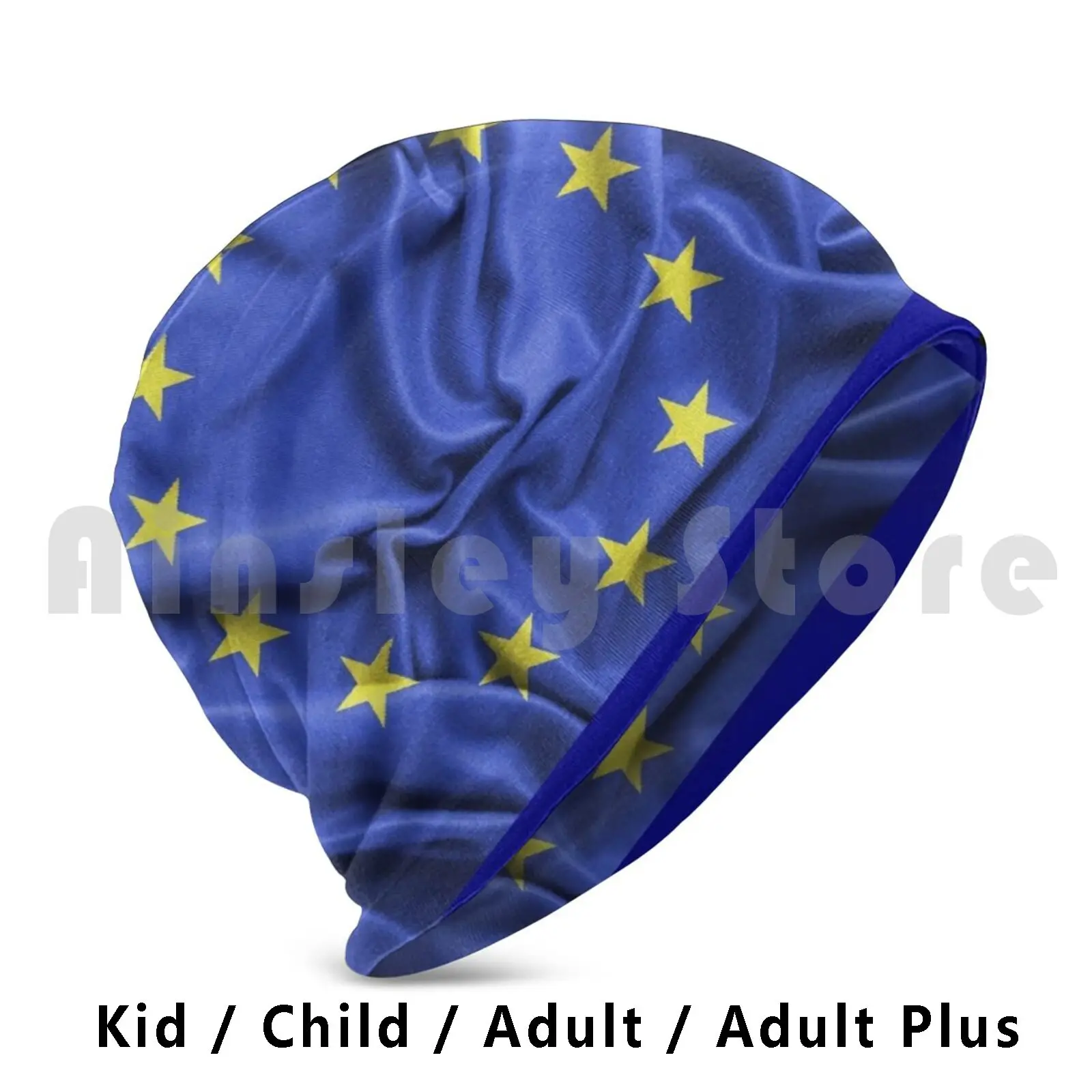 Europe Flag Beanie Hedging Cap DIY Print Cushion Europe Europa Europe Cee Ec Ce Brussels Original Personalized Funny