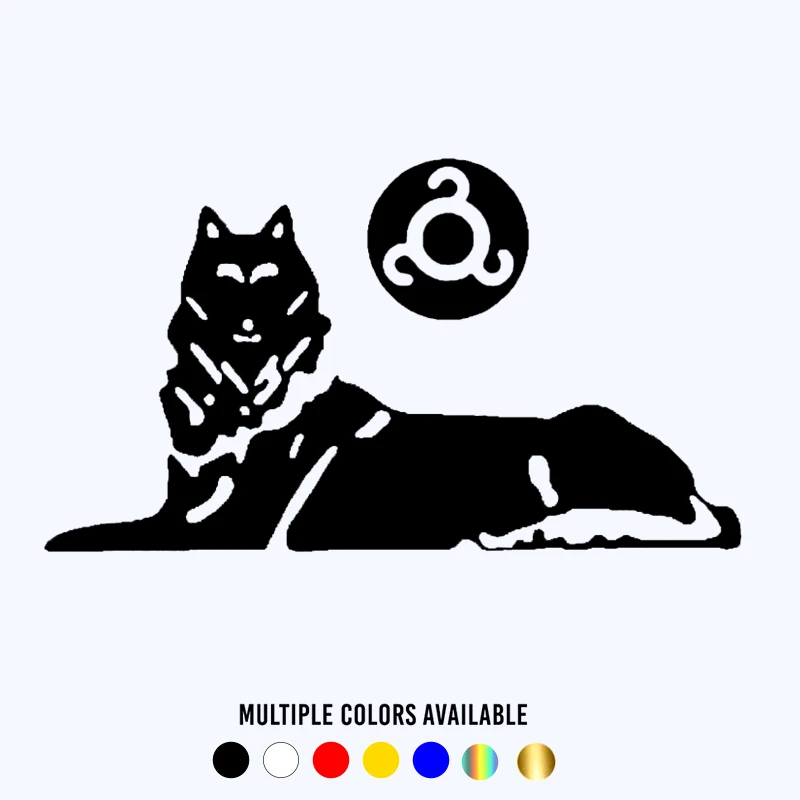 CK20265# Vinyl Decal Chechnya Wolf Car Sticker Waterproof Stickers on Truck Bumper Rear Window