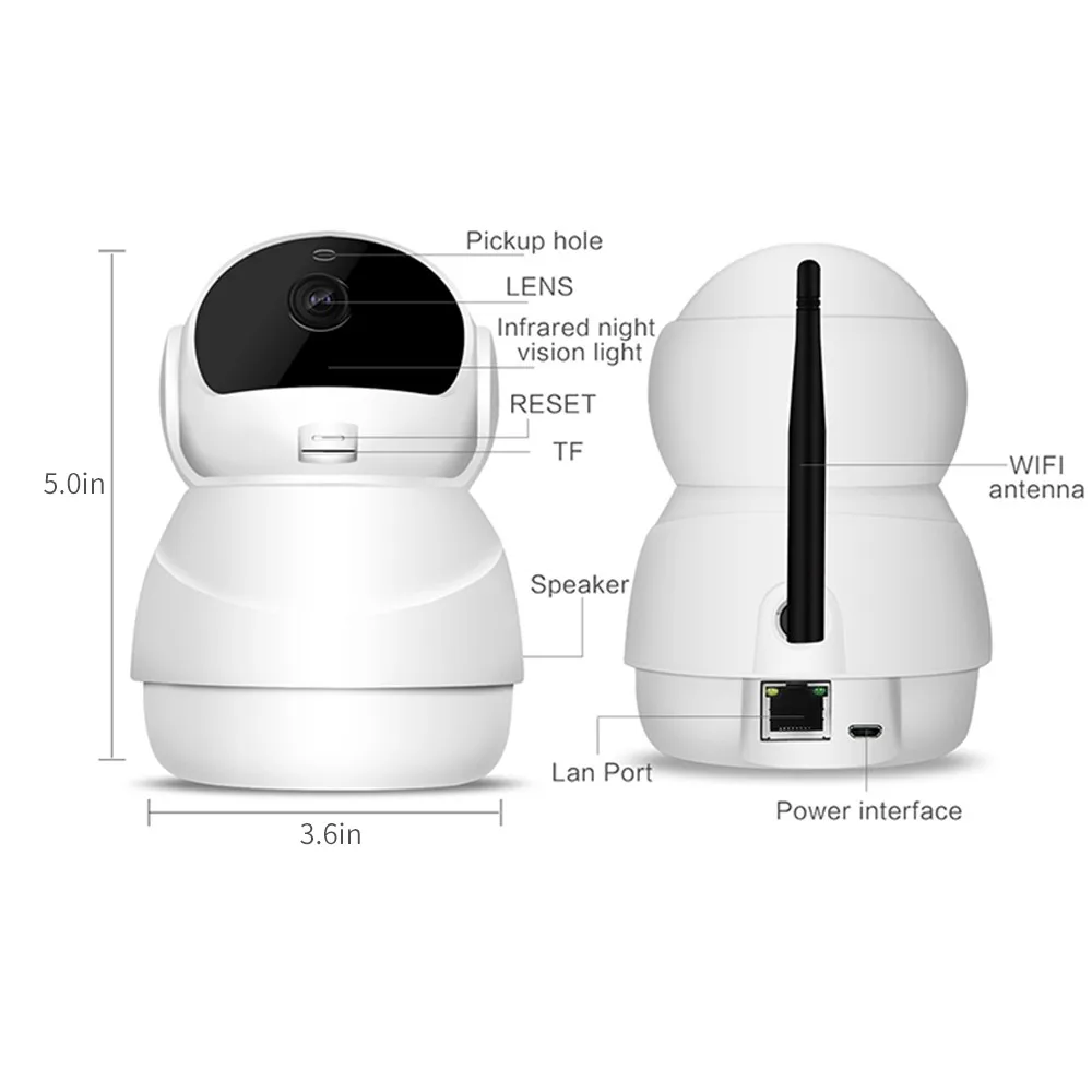 1080P Home Camera IP Security Surveillance Wireless Night Vision Motion Detection