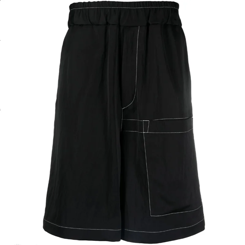 Spring And Summer Youth Korean Version Of Men's Shorts Trend Comfortable Personality Sports Casual Shorts Black Straight Tube