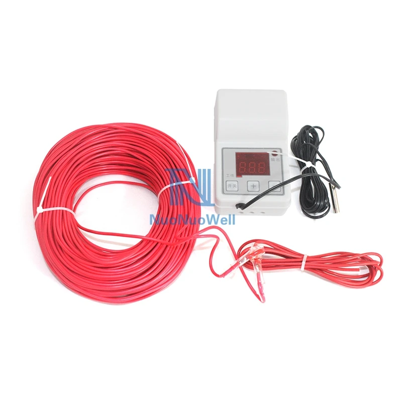 Growing Agriculture Soil Heating Wire+Temperature Controller Greenhouse Vegetable Seeding Geothermal Line Intelligent Controller