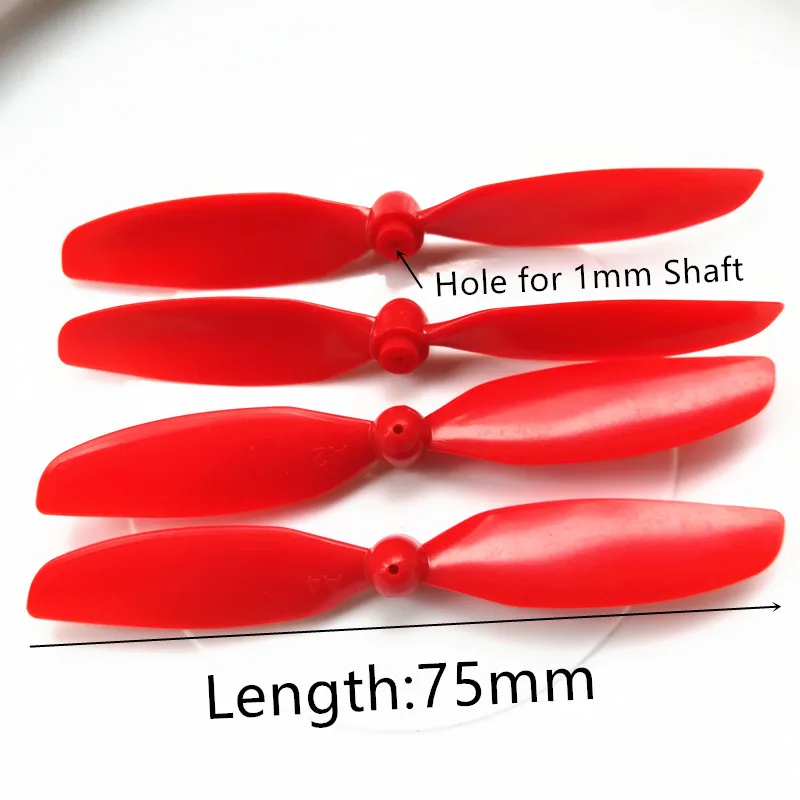 

75mm 7.5cm 1mm DIY Mini Micro RC Quadcopter Blade Propeller Prop 2CW+2CCW For 720 8520 RC Quadcopter Parts