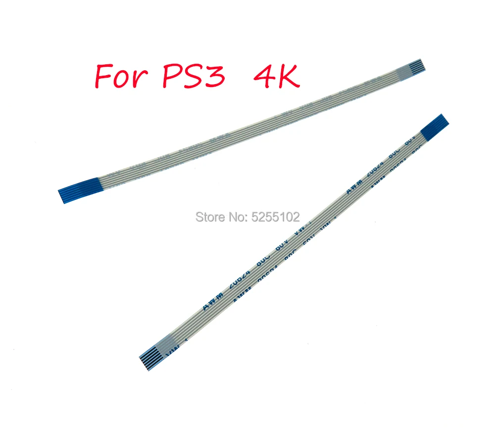 500pcs power on off switch reset ribbon cable 6pin 10pin 4K 4000 for ps3 slim 2000 2500 3000 2K 3K 2.5K Power Ribbon cable