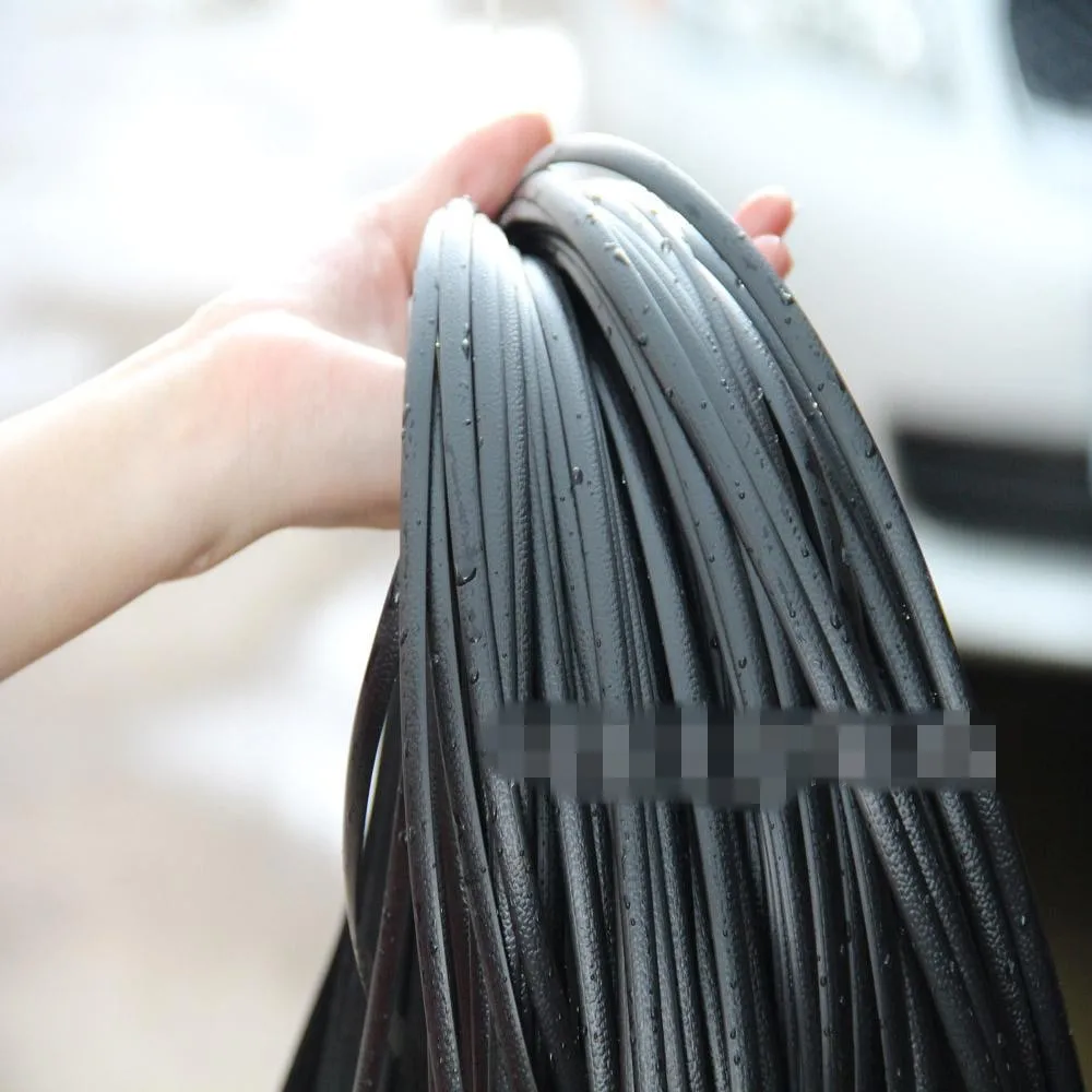 

500G black imitation flat synthetic rattan weaving material plastic rattan for knit and repair chair table,storage basket,ect