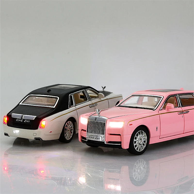 1:32 Rolls Royce Phantom Alloy Car Model Diecast & Toy Vehicles Metal Car Model Collection Simulation Sound Light Childrens Gift