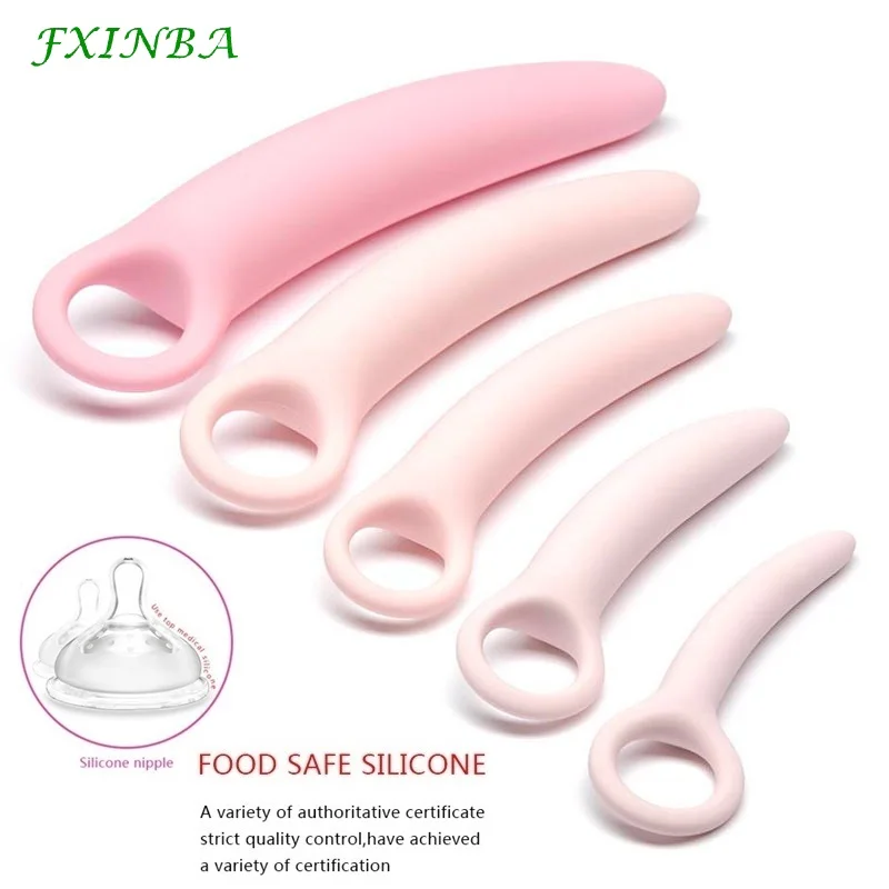 FXINBA Crescent Silicone Anal Plug Female Anus Toys Dildo Anal Butt Plug G-Spot Masturbation Adult Sex Toys For Women Men