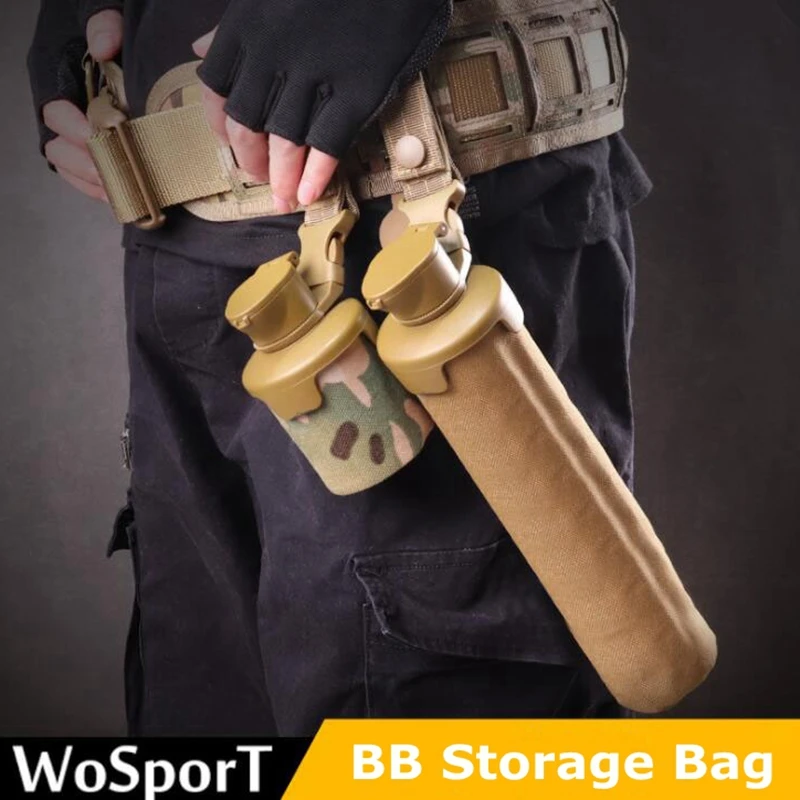 1000D Folding BB Storage Bag Pouch MOLLE Nylon Paintball Airosft Equipment BB Quick Loader Airsoft Shooting BBs Ammo Accessory