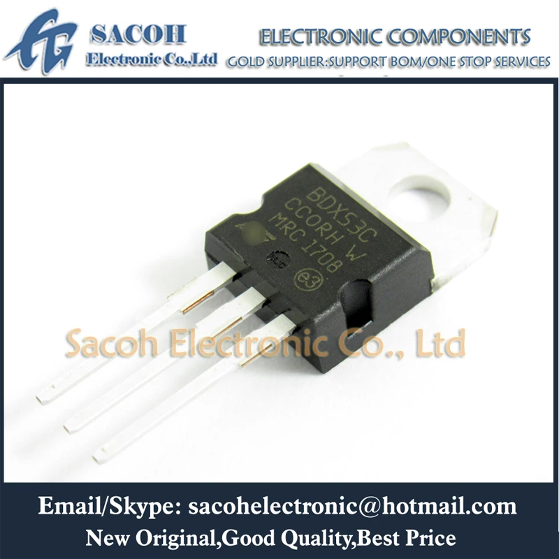 

New Original 10Pcs/Lot BDX53C BDX53 OR BDX53A OR BDX53B TO-220 8A 100V Silicon Power Transistor