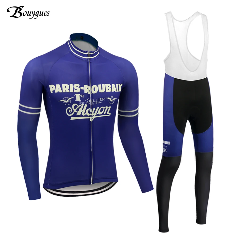 

Roupa Ciclismo Masculino Long Sleeve Men Cycling Jersey Set Winter Thermal Bib Trousers Mtb Bicicleta Clothing Fleece And Thin