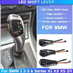 Palanca de cambio de marchas LED para BMW 1 3 5 6 Series E90 E60 E46 2D 4D E39 E53 E92 E87 E93 E83 X3 E89 accesorios automáticos